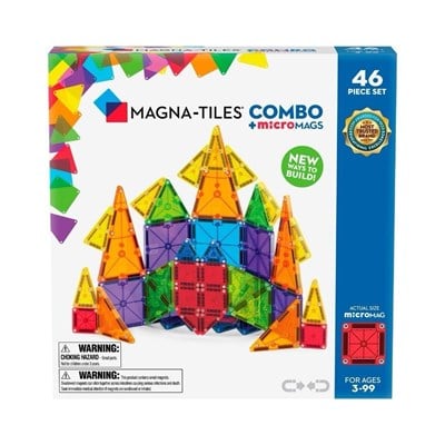 MAGNA-TILES Combo + microMAGS Manyetik Bloklar (46 Parça)