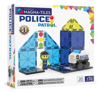 MAGNA-TILES Police Patrol Manyetik Bloklar (20 Parça)
