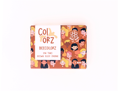 Colorz 6 Renk Sert Balmumu Ten Renkleri Blok Pastel Boya Seti