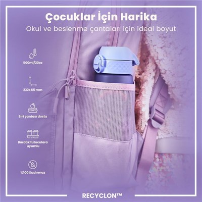 ION8 İnce Suluk - Mavi Unicorn - 500 ml - Sızdırmaz