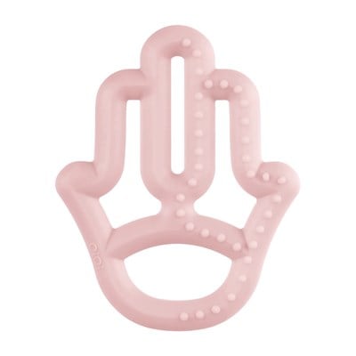 Oioi Silikon Diş Kaşıyıcı Annenin Eli Pinky Pink 3 ay+