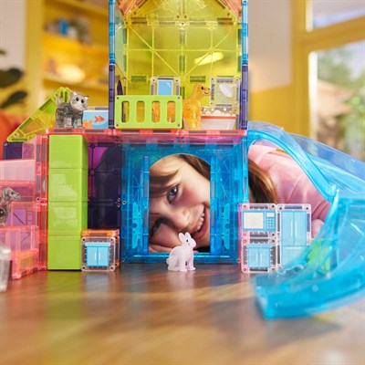 MAGNA-TILES Pet Playhouse Manyetik Blok Seti (50 Parça)