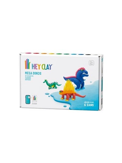 Hey Clay Hava ile Kuruyan Kil (6lı Kutu) - Mega Dinozorlar (Lagosuchus, Allosaurus, Dimetrodon)