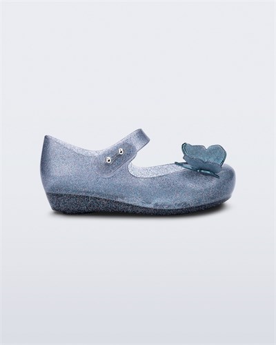 Mini Melissa Ultragirl  Fly Sandal III BB  Simli Mavi Kız Çocuk Sandalet  32849