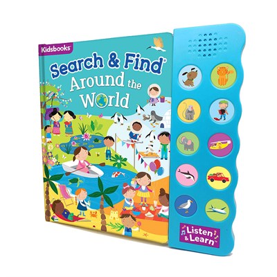 North Parade Publishing Search & Find: Around the World (10 Button)