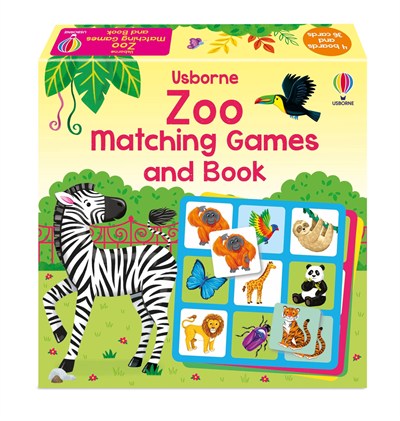 Usborne Publishing Zoo Matching Games and Book