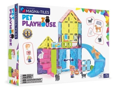 MAGNA-TILES Pet Playhouse Manyetik Blok Seti (50 Parça)