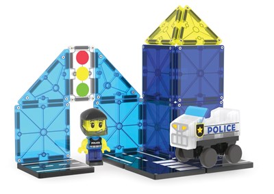 MAGNA-TILES Police Patrol Manyetik Bloklar (20 Parça)