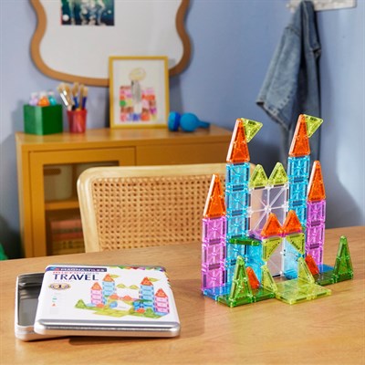 MAGNA-TILES microMAGS Travel Deluxe Seyahat Seti Manyetik Bloklar (55 Parça)
