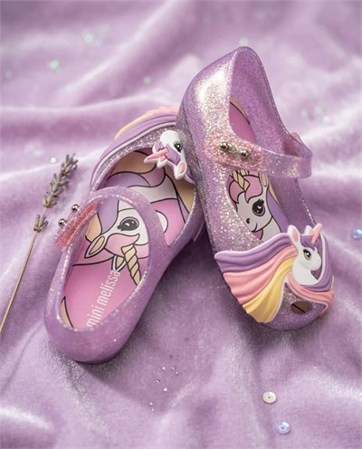 Mini Melissa Ultragirl Uni BB  Parıltılı Leylak  Kız Çocuk Babet 35917