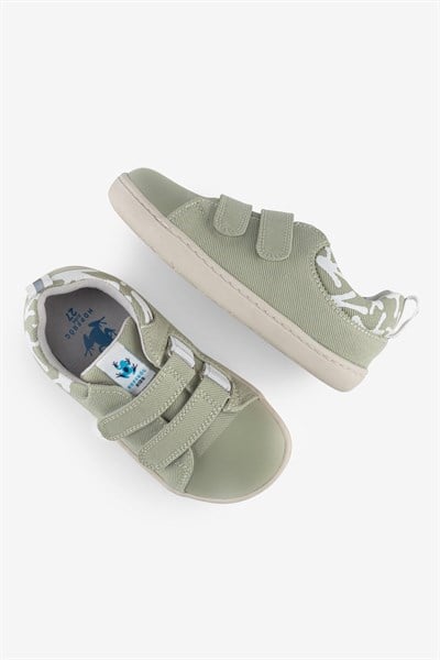 HOPFRÖGSmart Walker Canvas Play Eco Su Yeşili Barefoot Çocuk Ayakkabısı