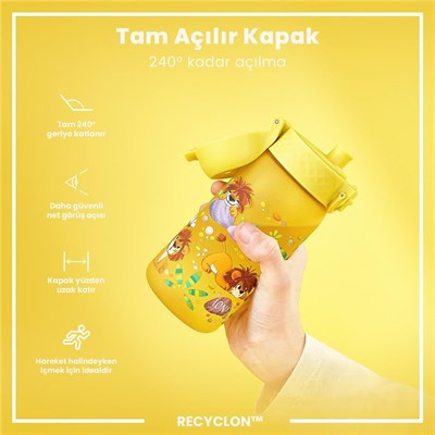 ION8  Çocuk  Suluk - Bebek Aslanlar - 350 ml - Sızdırmaz