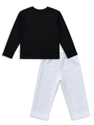 Denokids King Croco  Erkek Çocuk Timsah Baskılı T-shirt Pantolon Takımı