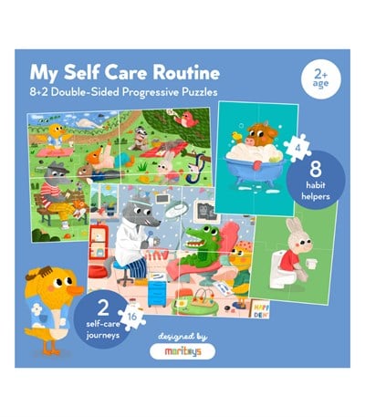 Moritoys My Self Care Routine : Çift Taraflı 8 + 2 Puzzle