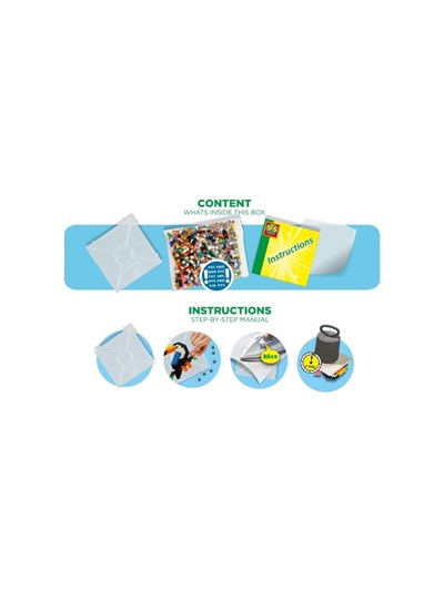 SES Creative Beedz - Ütü Boncuk Seti - Orman Hayvanları 2400 Parça