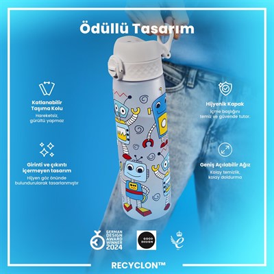 ION8 İnce Suluk - Robotlar - 500 ml - Sızdırmaz