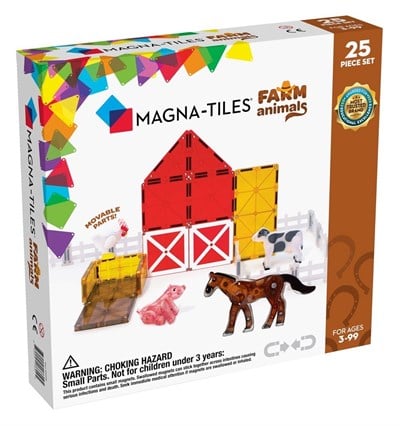 MAGNA-TILES Çiftlik Hayvanları Manyetik Blok Seti (25 Parça)
