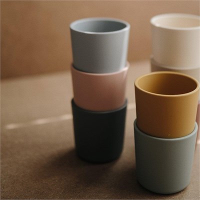 Mushie Dinnerware Cups For Kids Sage
