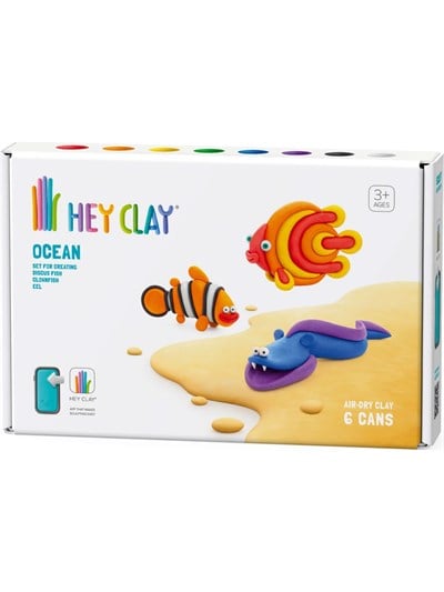 Hey Clay Hava ile Kuruyan Kil (6lı Kutu) - Okyanus (Palyaço balığı, Discus Balığı, Yılan Balığı)