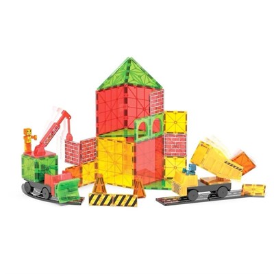 MAGNA-TILES Builder İnşaat XL Manyetik Bloklar (50 Parça)