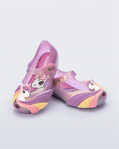 Mini Melissa Ultragirl Uni BB  Parıltılı Leylak  Kız Çocuk Babet 35917