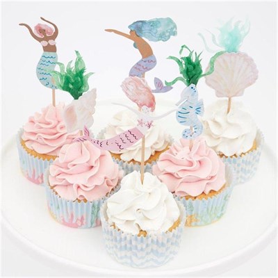Meri Meri - Mermaid Cupcake Kit - Deniz Kızı Cupcake Kit