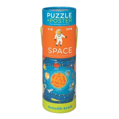 Crocodile Creek Space Puzzle Poster -  Uzay Yapboz (200 Parça)