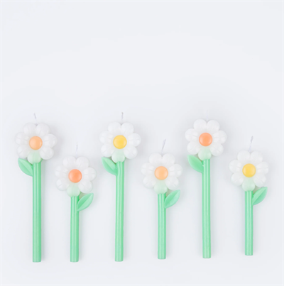Meri Meri - Daisy Candles - Papatya Mumlar (x6)