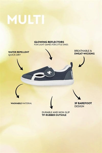 HOPFRÖG Multi Mix  Barefoot  Lacivert Çocuk Ayakkabısı