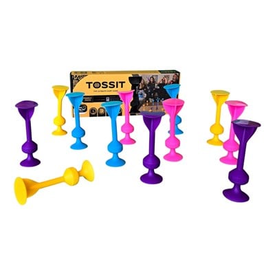 Tossit Silikon Dart -Aile Seti - Pembe/Mor/Mavi/Sarı