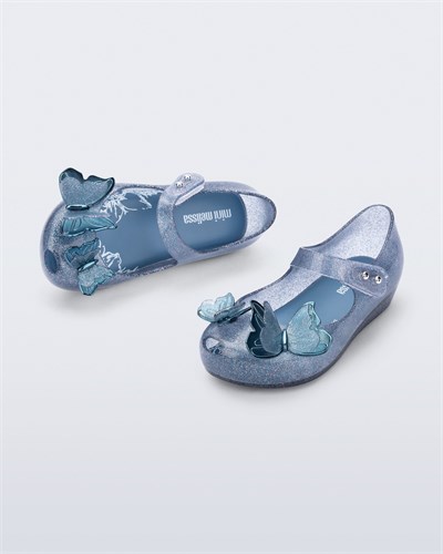 Mini Melissa Ultragirl  Fly Sandal III BB  Simli Mavi Kız Çocuk Sandalet  32849