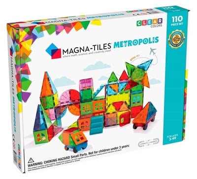 MAGNA-TILES Metropolis Manyetik Bloklar (110 Parça)