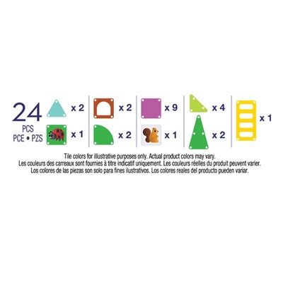 MAGNA-TILES  Travel Set  Ağaç Ev  (24 Parça)