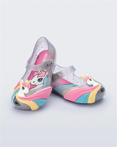 Mini Melissa Ultragirl Uni INF  Parıltılı Açık Pembe Kız Çocuk Babet 35918