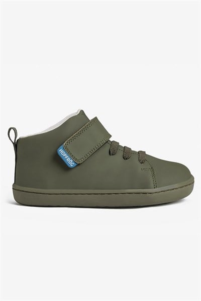 HOPFRÖG Smart Walker High Top Süper Mat Haki Barefoot Çocuk Bot