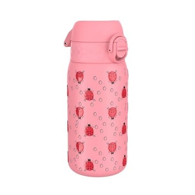 ION8 Paslanmaz Çelik Çocuk Suluk - Uğur Böceği- 400 ml - Sızdırmaz