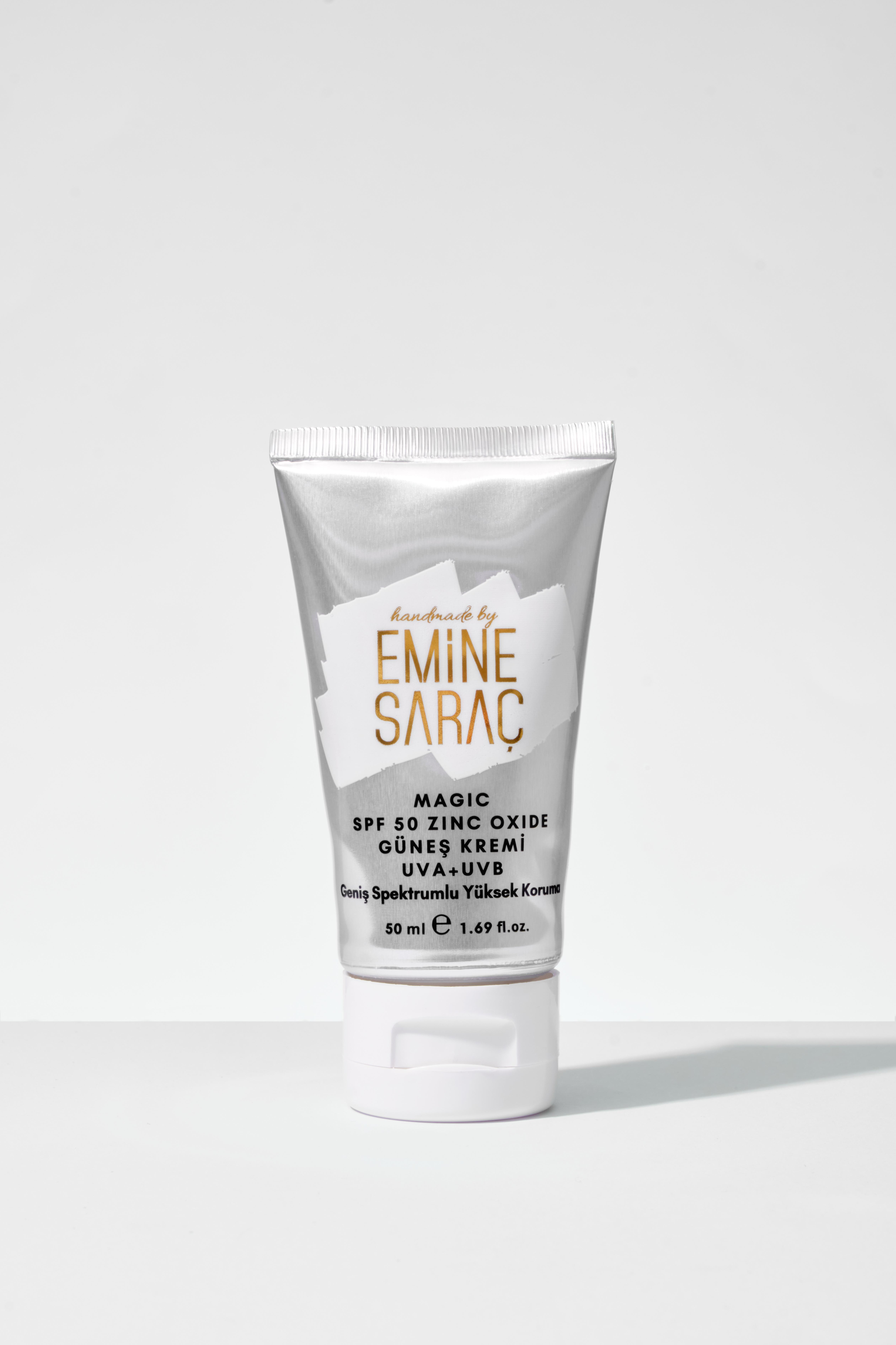 Magic SPF 50 Geniş Spektrumlu Yüksek Koruma Zinc Oxide Güneş Kremi 50ml