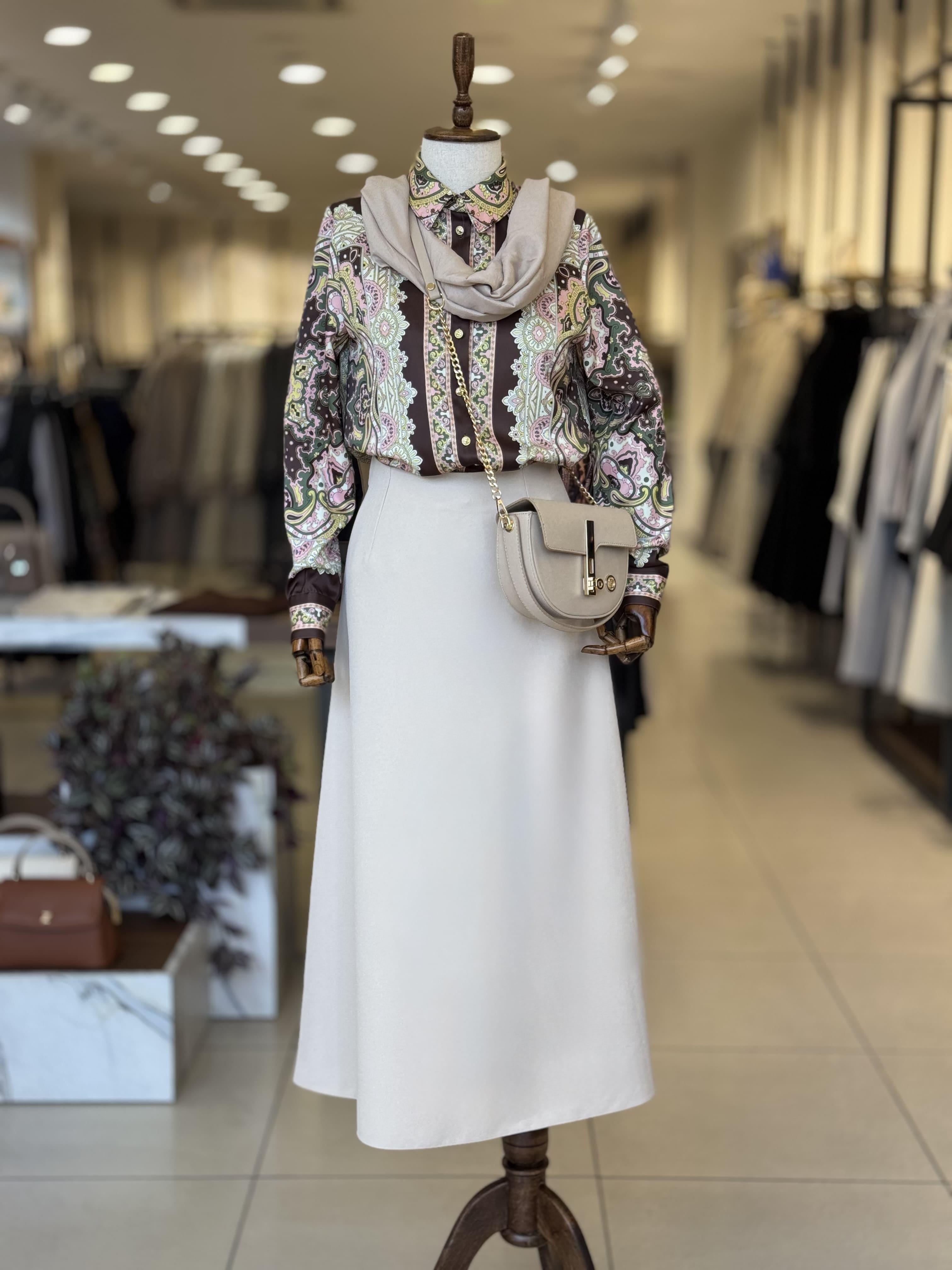 Çan Model Bej Etek 0101