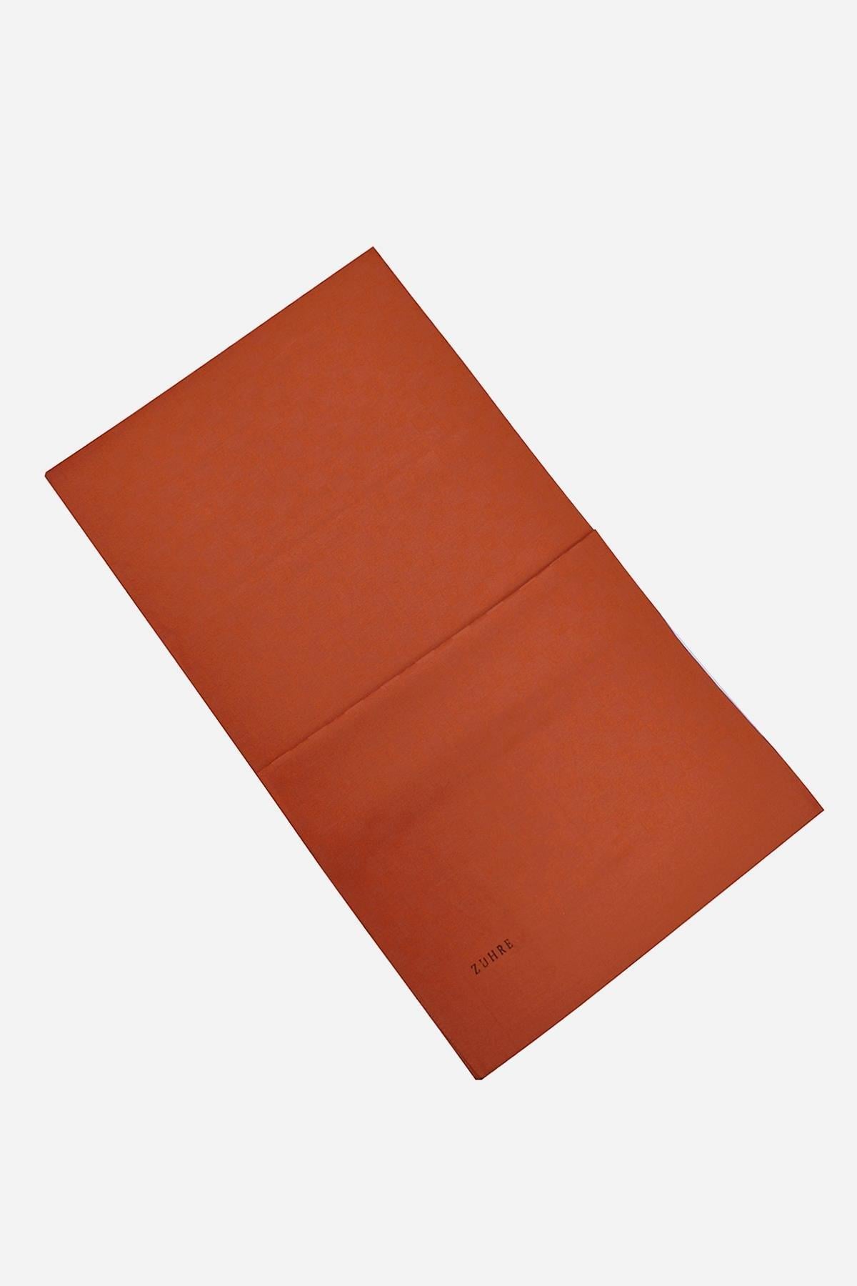 Monogram Desenli Kiremit Seher Şal 0106