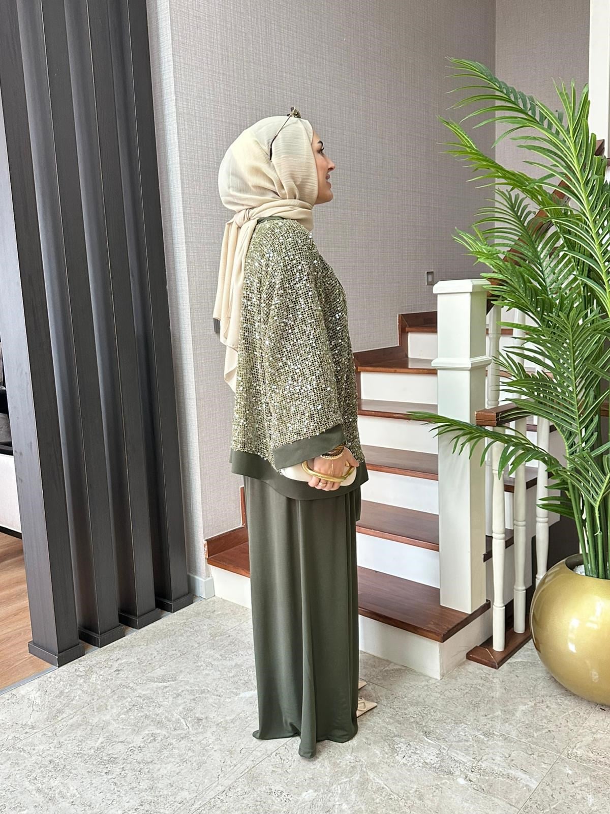 6925 SİMLİ CEKETLİ ÜÇLÜ TAKIM