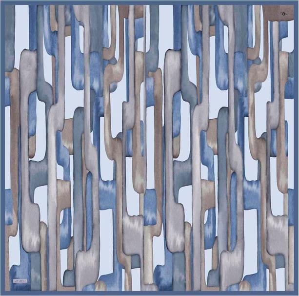 ARMİNE DESENLİ SAF İPEK TWİLL EŞARP 9306