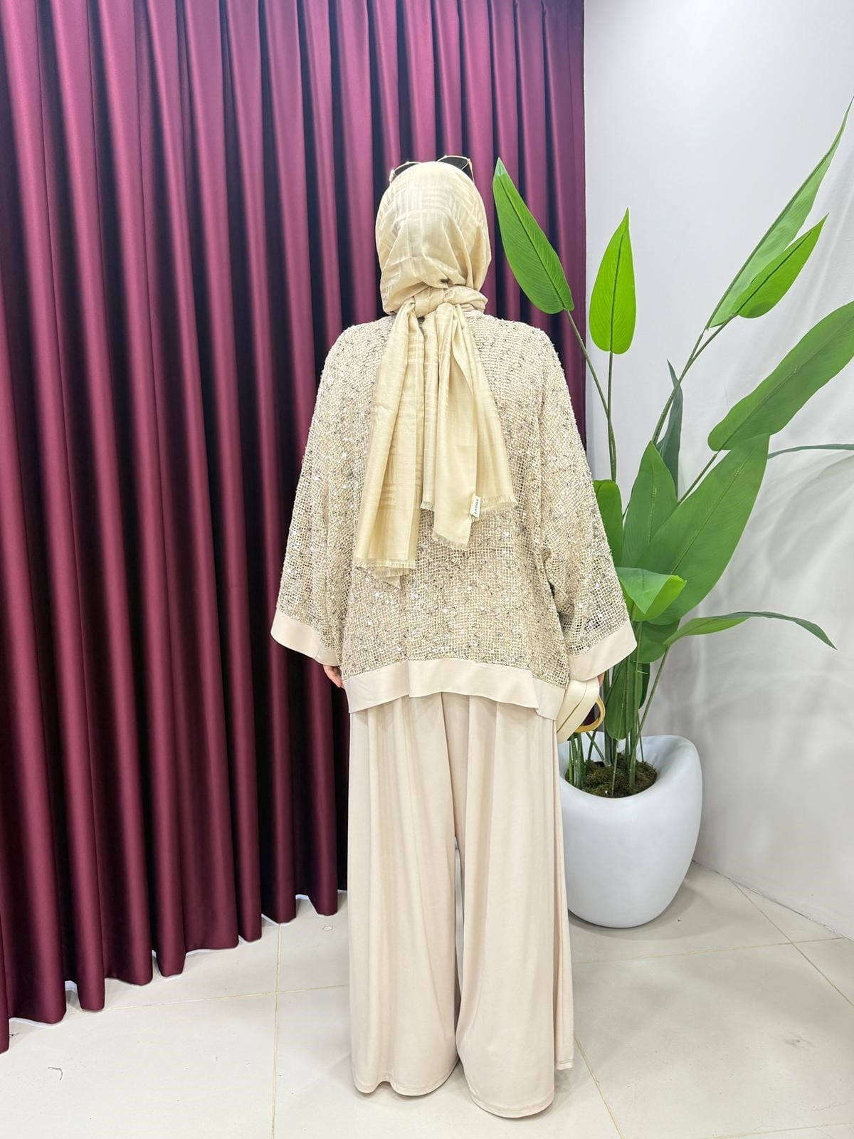 6925 SİMLİ CEKETLİ ÜÇLÜ TAKIM