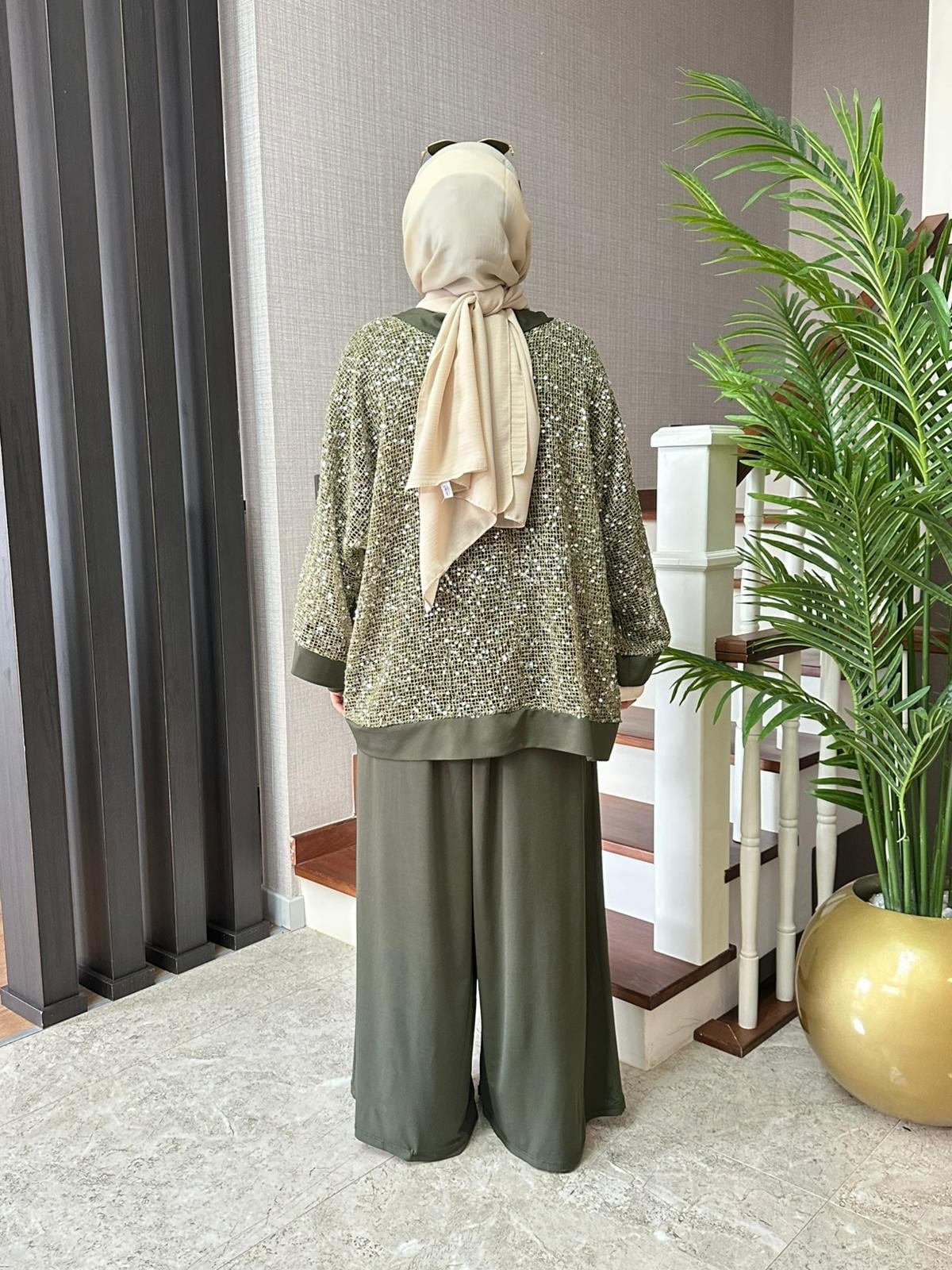 6925 SİMLİ CEKETLİ ÜÇLÜ TAKIM