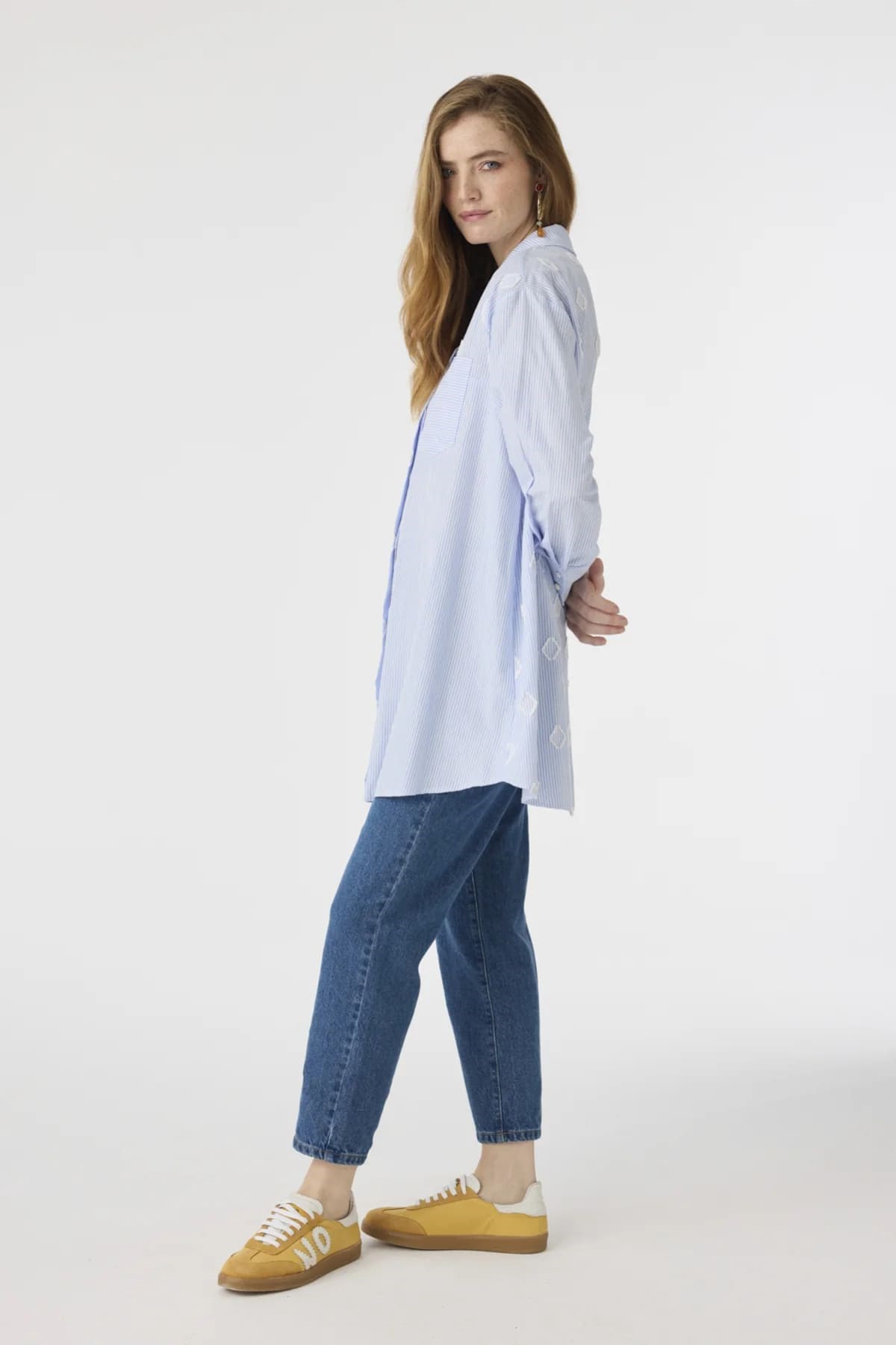 Minimal Detaylı Mavi Tunik 1643
