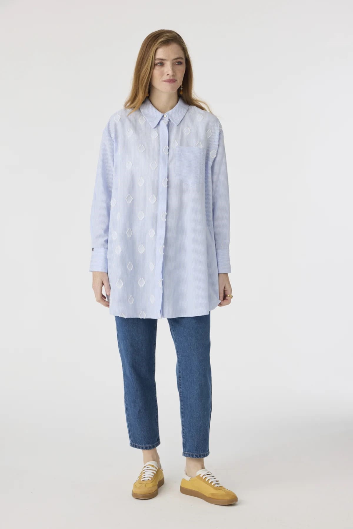 Minimal Detaylı Mavi Tunik 1643