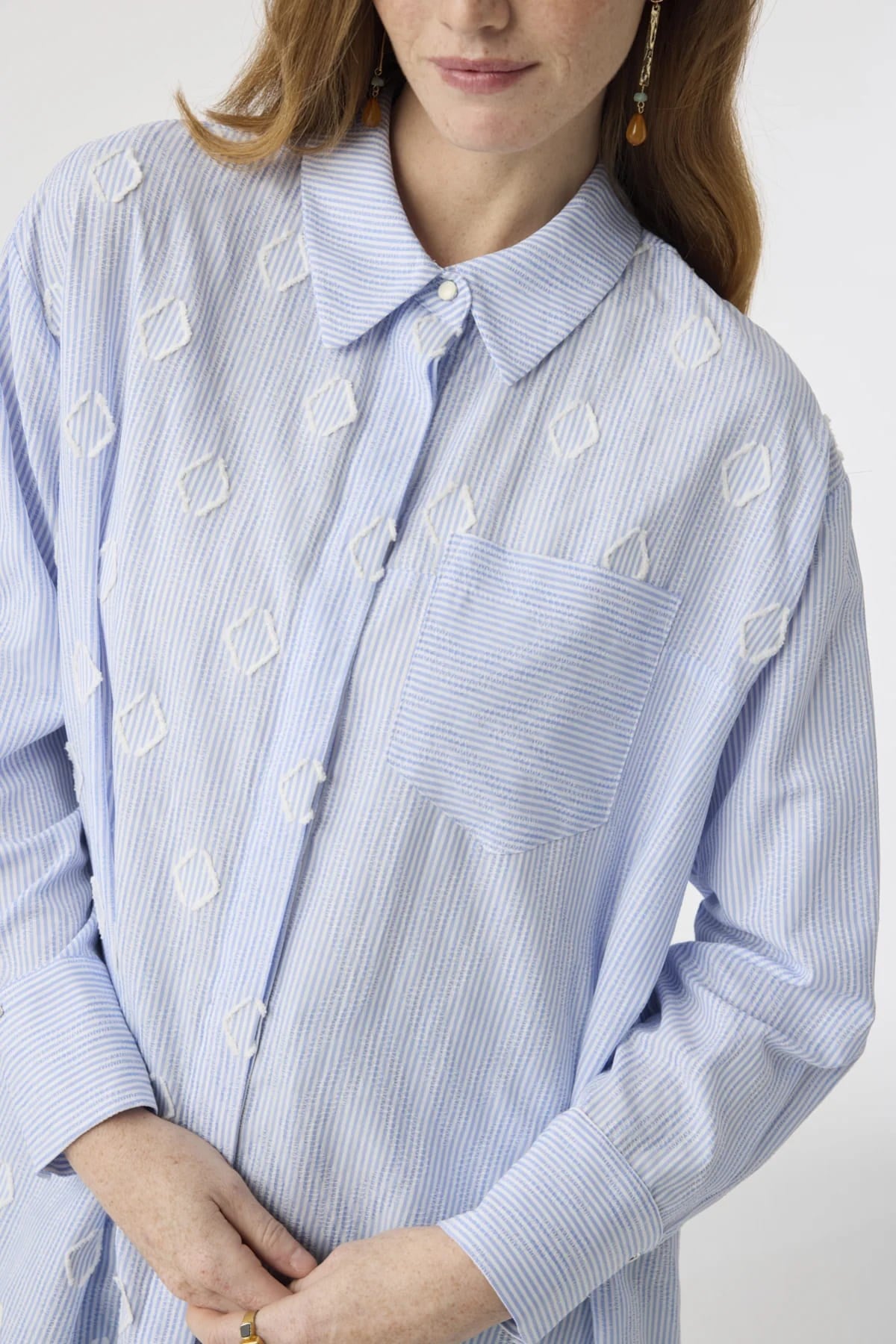 Minimal Detaylı Mavi Tunik 1643