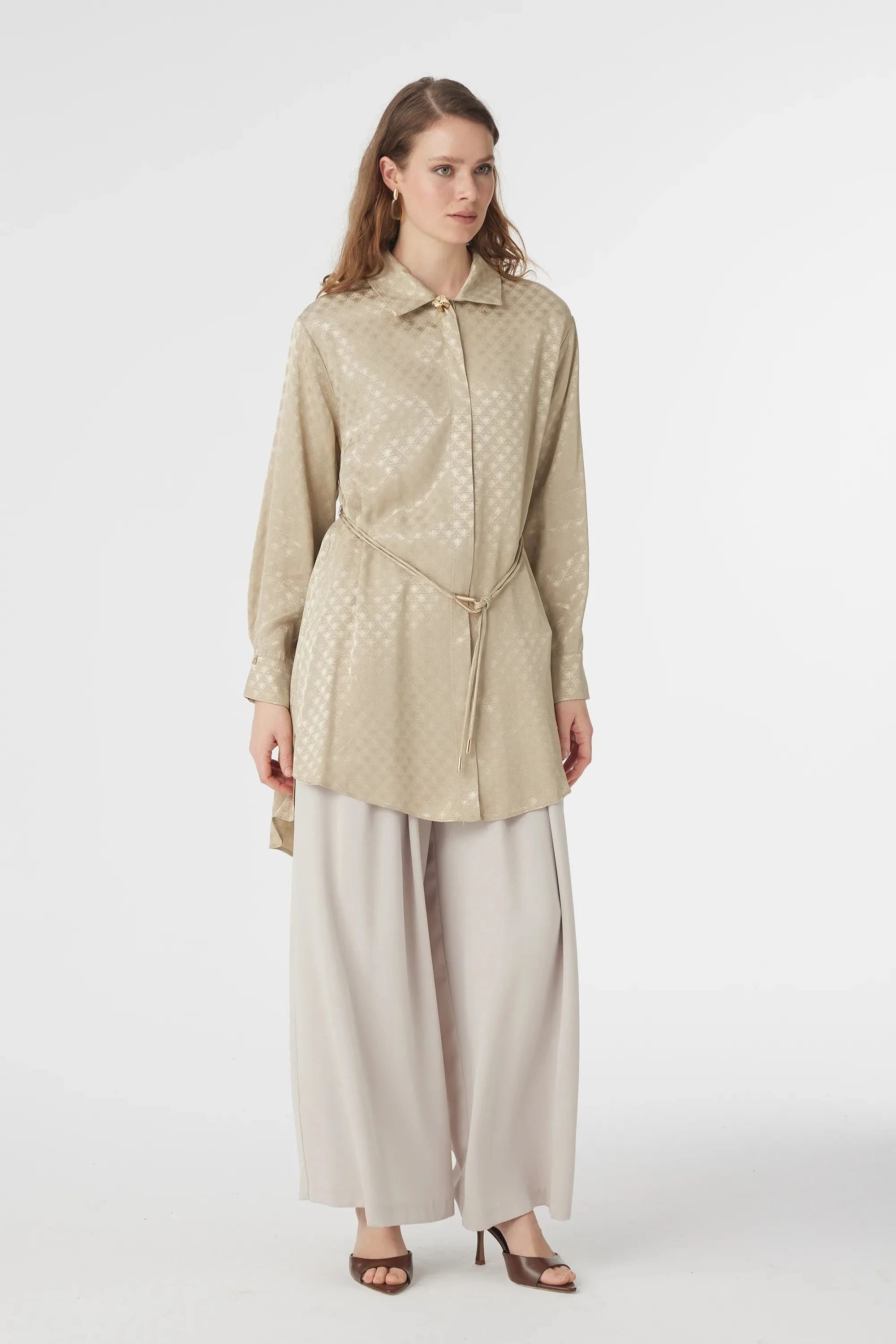 T-1670 GLAZE TUNİK 38-46