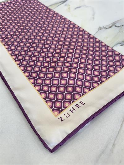 Desenli Polyester Twill Eşarp 0077