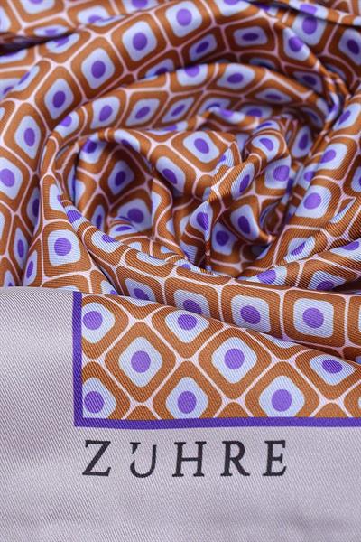 Desenli Polyester Twill Eşarp 0077