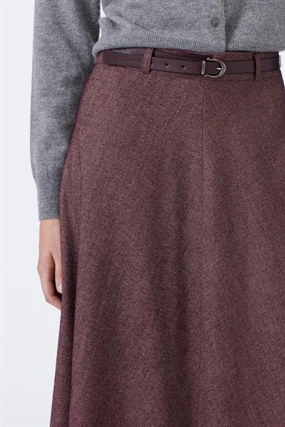 Kemerli A Kesim Mürdüm Etek ETK-0158